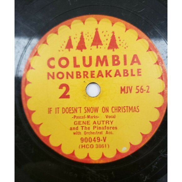 78 RPM-Rudolph, The Red-Nosed Reindeer-Gene Autry-If It Doesn't Snow... (R120) - Picture 3 of 4